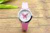 2019 New Fashion Brand Children's Watches Kids Quartz Watch Student Girls Cute Colorful Butterfly Dial Waterproof Watch