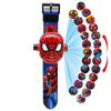 New 3D Projection Spiderman Ironman Child Watches Kids Cartoon Pattern Mickey Girls Watch Digital Wristwatches Relogio Masculino