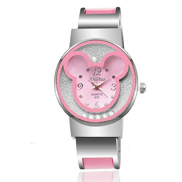 Disney Cartoon Brand Mickey Mouse watch bracelet Fashion kids quartz watch Lady Watch Women Clock kobiet zegarka Dropshipping