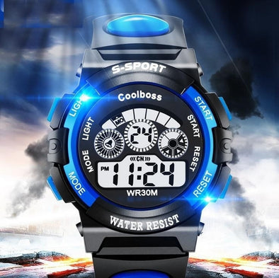 Hot Sale Waterproof Children Watch Boys Girls LED Digital Sports Watches Silicone Rubber watch kids Casual Watch Gift 533