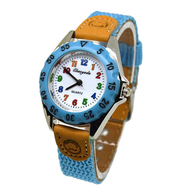 Cute Boys Girls Colorful Quartz Watch Kids Children Sport Casual watch Fabric Strap Student Time Party Clock Wristwatch Gifts