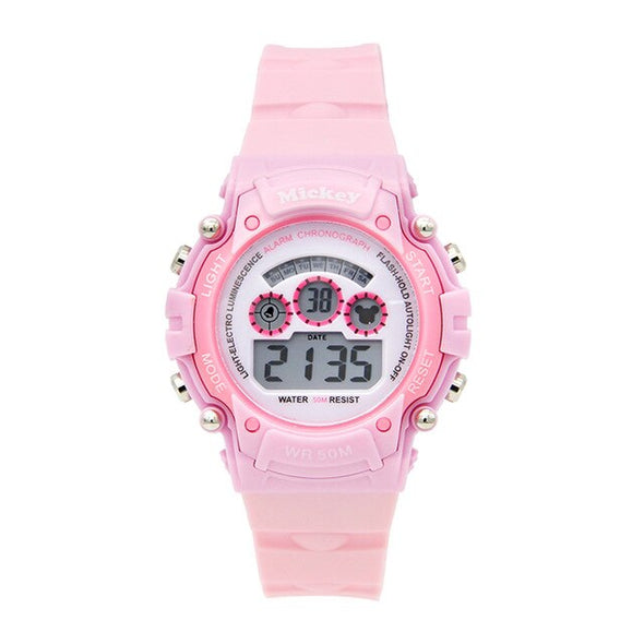 Disney Children's Watch Girl Primary School Sports Alarm Clock Electronic Watch Waterproof Kids Watch
