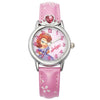 Disney Sofia Princess Pretty Girls Waterproof Watch Children's PU Band Quartz Wristwatch Kid Crystal Heart Flower Watches Gift
