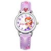 Disney Sofia Princess Pretty Girls Waterproof Watch Children's PU Band Quartz Wristwatch Kid Crystal Heart Flower Watches Gift