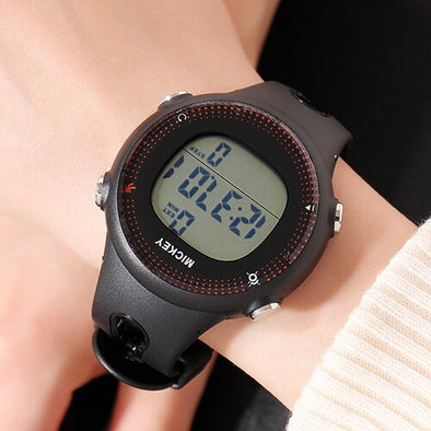 Original Disney Watch Digital Plastic Multifunction Back light Alarm Stop Watch Children Kids Student Watches Boy Clock MK-15047