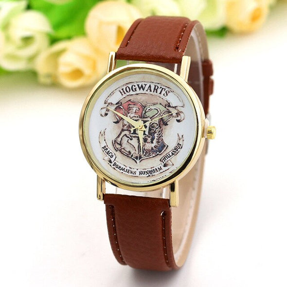 Ho Harry Potter watch fashion watch leather brand watch casual hot sale wear quartz watch for men and women erkek kol saati