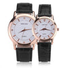 Elegant Lovers Watches Simple Roman Numerals Leather Strap Couple Wrist Watch Waterproof Gifts for Lovers Men Women Dress Clock