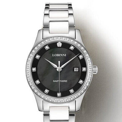 Switzerland Luxury Brand Wristwatches LOBINNI Japan Import Quartz Watch Women Fashion Diamond Water Resistant Lady Clock L2005L