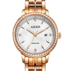 FRANCE Women's Watches Luxury Brand AILUO Japan Automatic Mechanical Wristwatch Women Zircon Sapphire Crystal Waterproof A6111