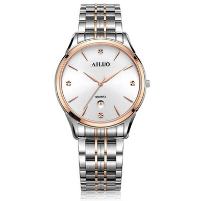 Luxury Brand France AILUO Couple's Watches Japan MIYOTA G10 Quartz Movement Men Watches 7 mm Ultra-thin Watches Sapphire A7075M
