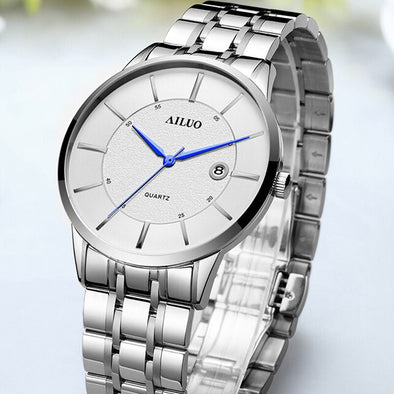 Luxury Brand France AILUO Couple's Watches Japan MIYOTA Quartz Men Wristwatches Ultra-thin Watches Sapphire reloj mujer A7087M
