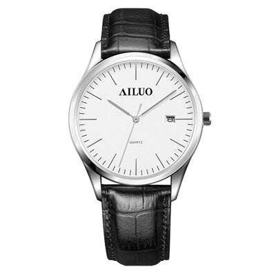 France Luxury Brand AILUO Couple's Watches Quartz Movement Women‘s Wristwatches Ultra-thin Watches Waterproof reloj mujer A7082L
