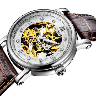 Switzerland Nesun Skeleton Watch Men Luxury Brand Automatic Self-Wind Men's Watches Sapphire Crystal Waterproof clock N9501-5