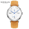 Nesun Men watches Brand Luxury Automatic Mechanical Watch Leather sapphire Waterproof Relogio Masculi Energy Display Clock N9603