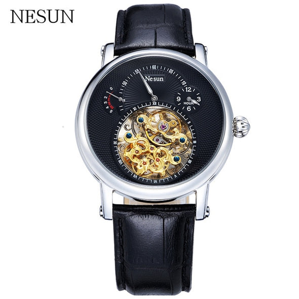 Switzerland Luxury Brand Nesun Hollow Tourbillon Watch Men Automatic Mechanical Men's Watches Sapphire Waterproof clock