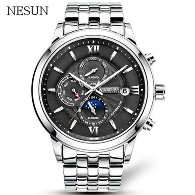 (Lowest price)NESUN 2018 NEW Authentic Men Fashion Business Automatic Mechanical Wristwatches Sapphire Waterproof Sports Watch