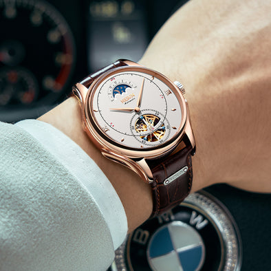 Luxury Brand NESUN Fashion Automatic Mechanical Watch Men Sport Watches Skeleton Wrist Watch Waterproof Male Clock Montre Homme