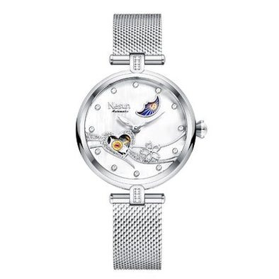 Switzerland Luxury Brand Nesun Women Watch Japan Original Automatic MOVT Wristwatches 50M Waterproof Skeleton Lady clock N9062-4