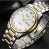 2018 New Fashion Men Watch Waterproof Week Calendar Rhinestone Stainless Steel Business Automatic Watch Men Watch Male Clock
