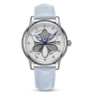New Switzerland Nesun Women's Watches Luxury Brand Quartz Watch Women Six-leaf grass design Clock Diamond Wristwatches N9065-4