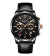 CUENA luminous date genuine leather hands man quartz watches mens fashion watch men watches 2019 luxury brand watches for men