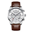 CUENA luminous date genuine leather hands man quartz watches mens fashion watch men watches 2019 luxury brand watches for men