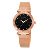 CUENA Brand Fashion Women Rose Gold Starry Sky Watch Luxury Ladies Stainless Steel Mesh Quartz Wrist Watch Relogio Feminino