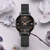 CUENA Simple Dress Clock Fashion Casual Quartz Wrist Watch for Lady Mesh Steel Daily life Waterproof Relogio Feminino