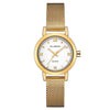 CUENA Simple Dress Clock Fashion Casual Quartz Wrist Watch for Lady Mesh Steel Daily life Waterproof Relogio Feminino