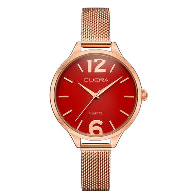 CUENA Brand Watches Women Fashion Luxury Watch Ladies Quartz Stainless Steel Clock Relojes Mujer Montre Femme Relogio Feminino