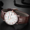 High Quality Fashion Men Casual Checkers Faux Leather Quartz Analog Wrist Watch Top Selling Clock