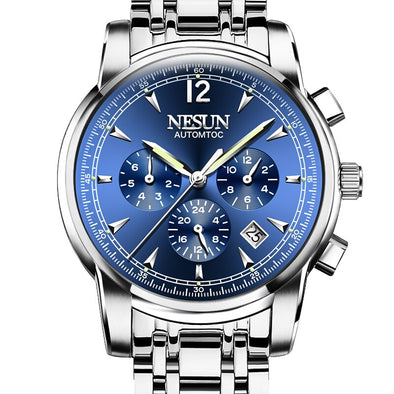 Luxury Brand NESUN Switzerland Watch Men Automatic Mechanical Watches relogio masculino Luminous Multifunctional clock N9801-2