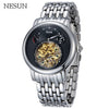 NESUN Luxury Business Men's Hollow Tourbillon Watch Automatic Mechanical Wristwatches Men Sapphire Waterproof Relogio Masculino