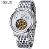 NESUN Luxury Business Men's Hollow Tourbillon Watch Automatic Mechanical Wristwatches Men Sapphire Waterproof Relogio Masculino