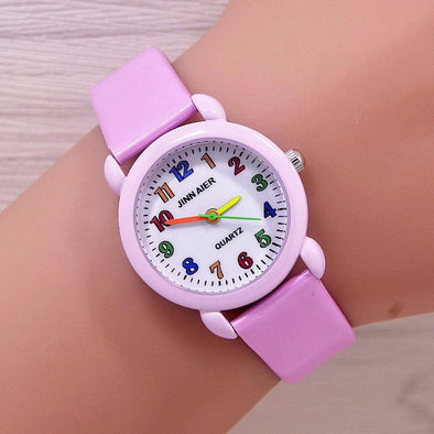 Children Watch Fashion Brand Watches Quartz Wristwatches Kids Clock boys girls Students Wristwatch Multicolor watch plate
