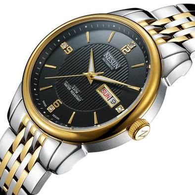 Switzerland Nesun Men Watches Luxury Brand Clock Auto Self-wind movement Wristwatches Sapphire Waterproof Watch Men N9162-3