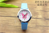 Free shipping kids lovely butterfly dial quartz watch little boys and girls leanr to time animals face luminous hands gift clock