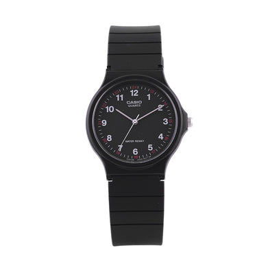 Casio Watch Pointer Series Black Quartz Men and Women Watch MQ-24-1B