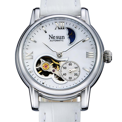 Switzerland New Luxury Brand Nesun Hollow Women Watch Automatic Self-Wind Genuine Leather Clock Waterproof Watches women N9061-5