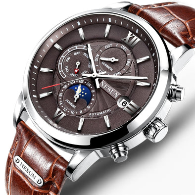 Switzerland Nesun Watch Men Luxury Brand Automatic Mechanical Men Watches Sapphire relogio masculino Luminous Waterproof N9027-1