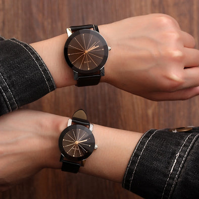 Lovers Watch Women Men Clock Couple Wrist Watches For Love Ladies Female Male Quartz Wristwatch Hours Girlfriend Boyfriend Gifts