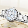 Watch Women 2018 Quartz Wristwatches Calendar Waterproof Luminous Rose gold Silver Watch Ceramic Band Women Watch Montre Homme