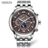 NESUN Men Luxury Top Brand Automatic Mechanical Wristwatches Luminous Sapphire Waterproof Sports Watches Clock Relogio Masculino