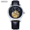 (Lowest price) Switzerland Brand Nesun Hollow Tourbillon Watch Men Automatic Mechanical Men's Watches Sapphire Waterproof watch