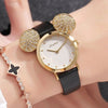 Disney brand original gift box cartoon children girl watches mickey Big ears kids girls students clocks waterproof NO.11141