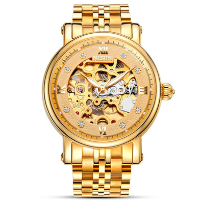 Switzerland Nesun Skeleton Watch Men Luxury Brand Automatic Self-Wind Men's Watches Sapphire Crystal Waterproof clock N9501-2
