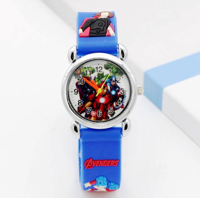 Captain America Kids Watch Children Watches Marvel Super Hero Fashion Simple Luminous Leather Quartz Wristwatch Boys Girls Clock