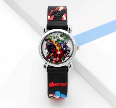 Captain America Kids Watch Children Watches Marvel Super Hero Fashion Simple Luminous Leather Quartz Wristwatch Boys Girls Clock