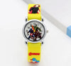 Captain America Kids Watch Children Watches Marvel Super Hero Fashion Simple Luminous Leather Quartz Wristwatch Boys Girls Clock