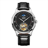 Luxury Brand NESUN Hollow Tourbillon Men Moon Phase Watch Business Automatic Mechanical Men's Wristwatches Waterproof Clock Male